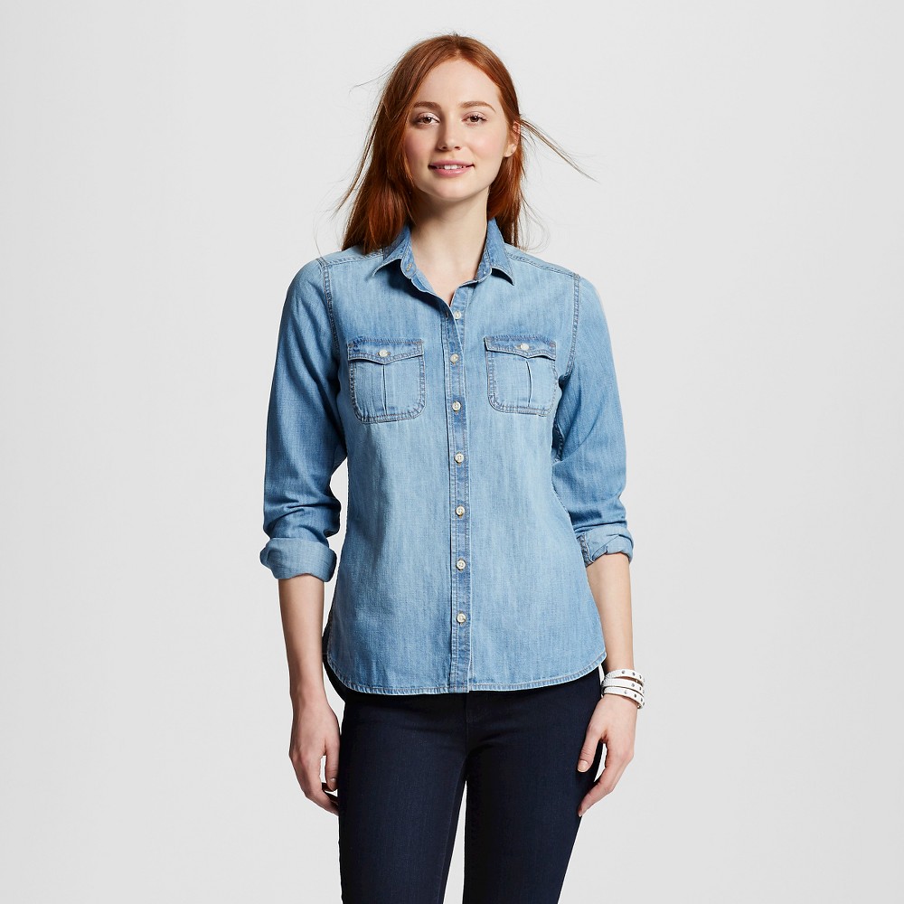 mossimo women's denim shirts
