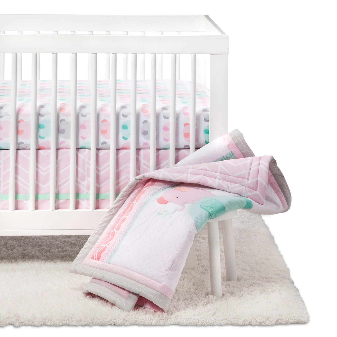 cloud island crib skirt