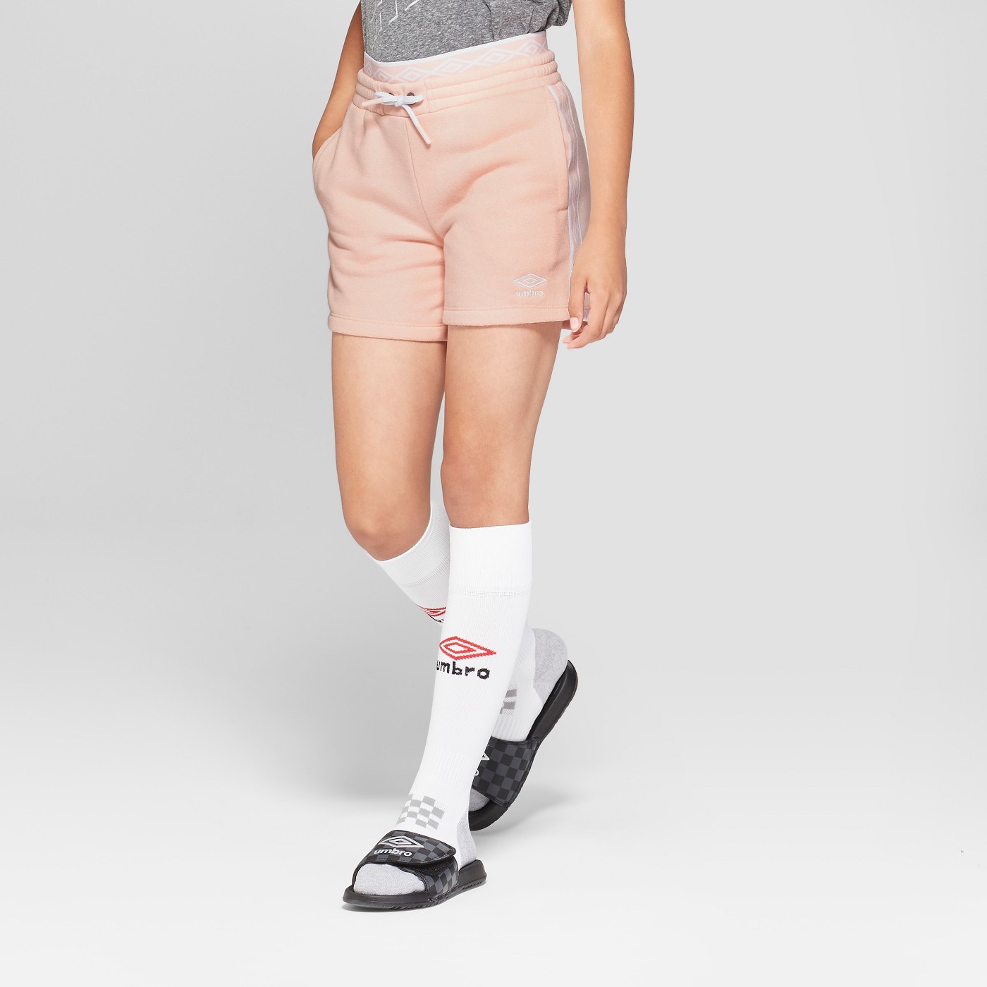 pink umbro shorts