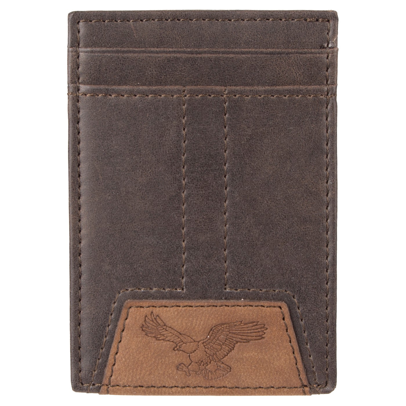 Levi's Denizen Men's Wide Magnetic Front Pocket Wallet - Brown - VIP Outlet