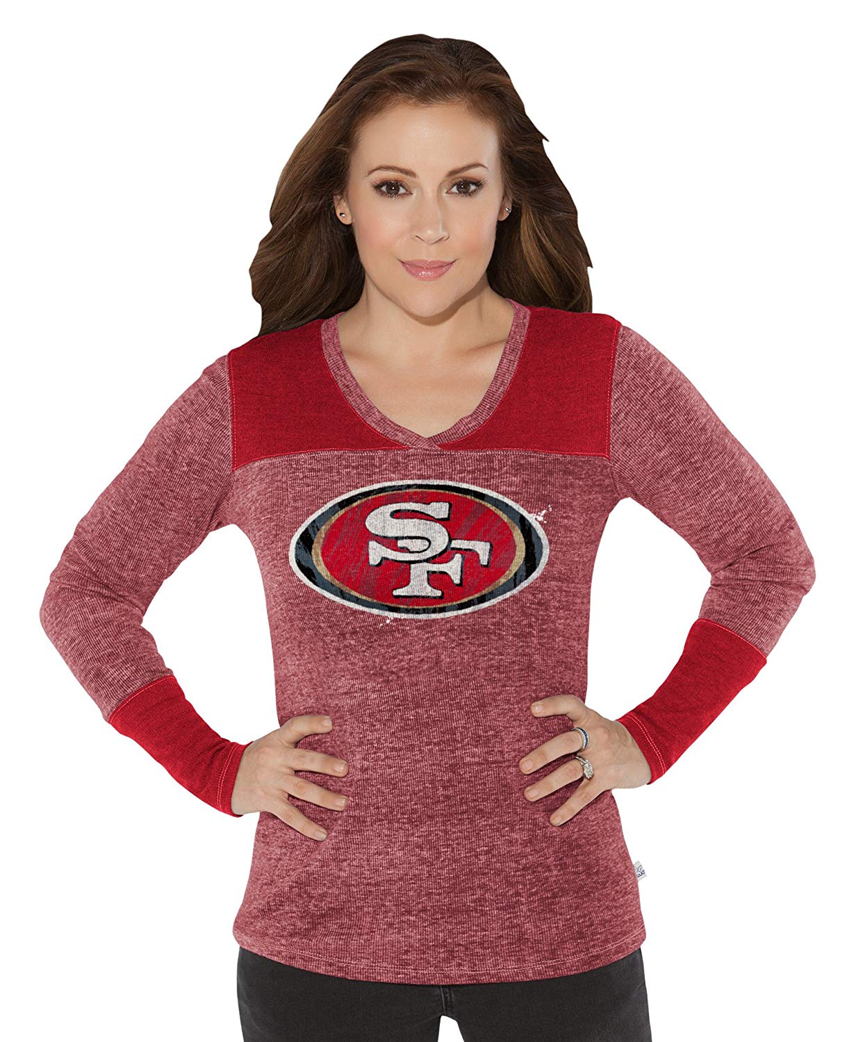 NFL Touch By Alyssa Milano San Francisco 49ersHooded Fleece 