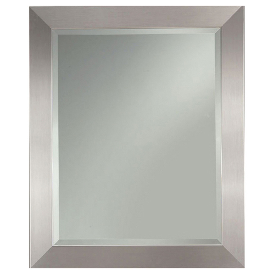 Allen Roth 72463 Silver Leaf Beveled Wall Mirror 28 X34 Vip Allen Roth 72463 Silver Leaf Beveled, Allen Roth White Beveled Wall Mirror