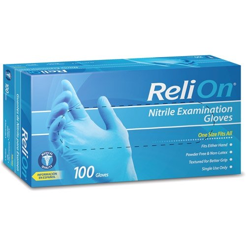 relion nitrile examination gloves