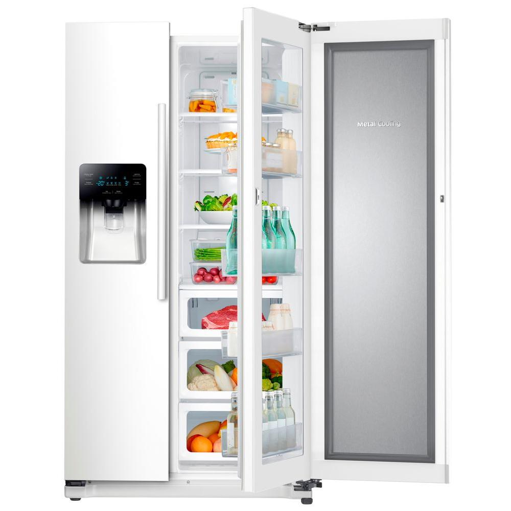 samsung 24.7 cu ft side by side refrigerator