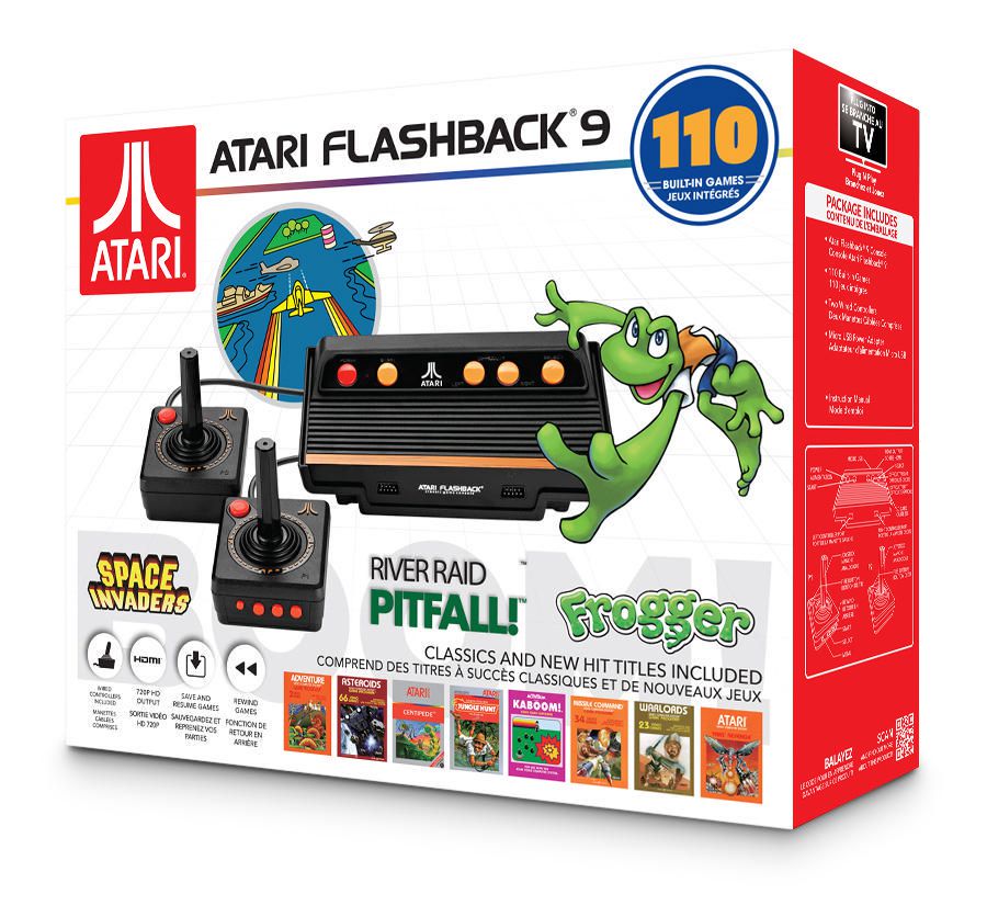 atari flashback 9 with wired controllers