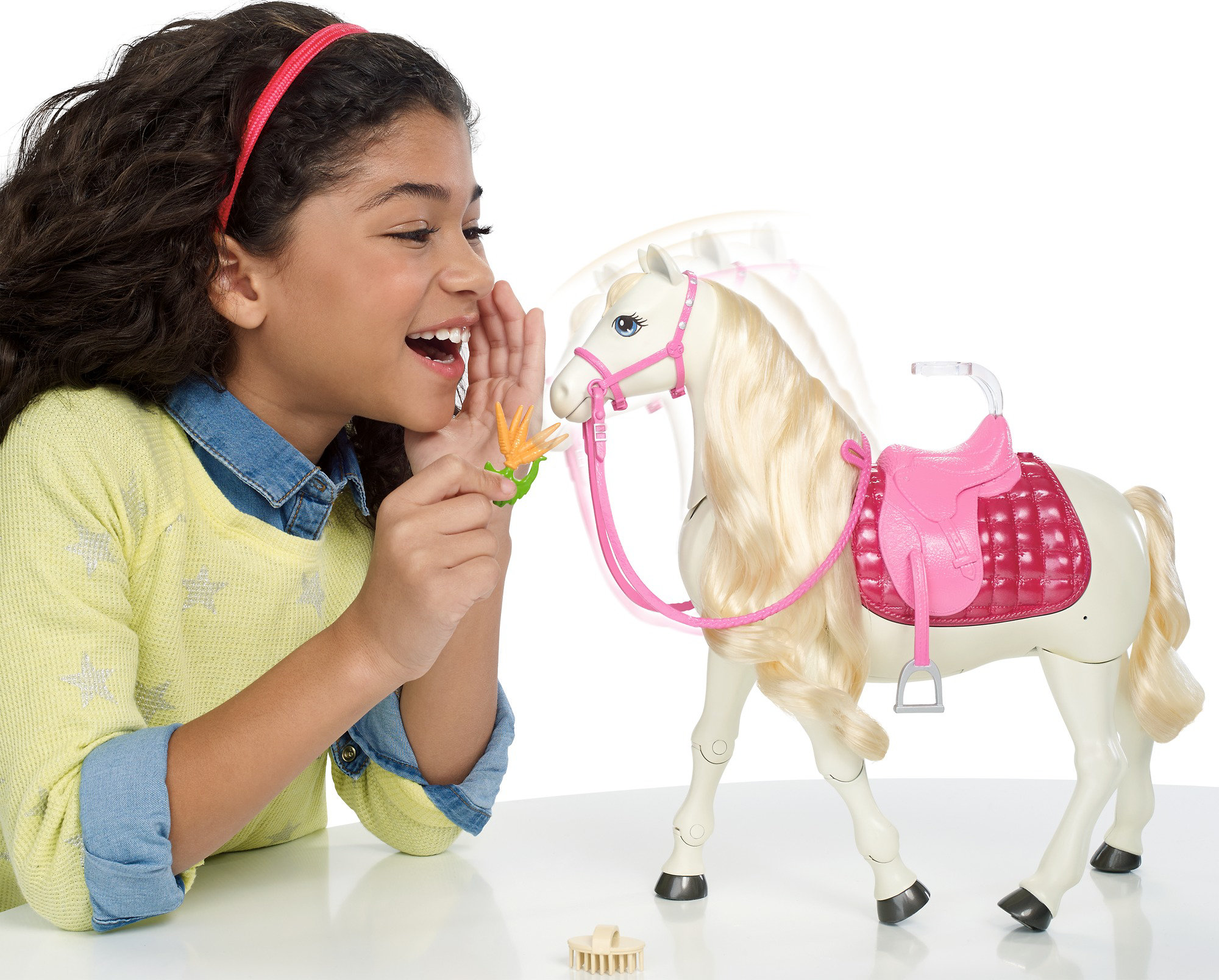 Barbie FDB40 Dream Horse & Black Hair Doll for sale online