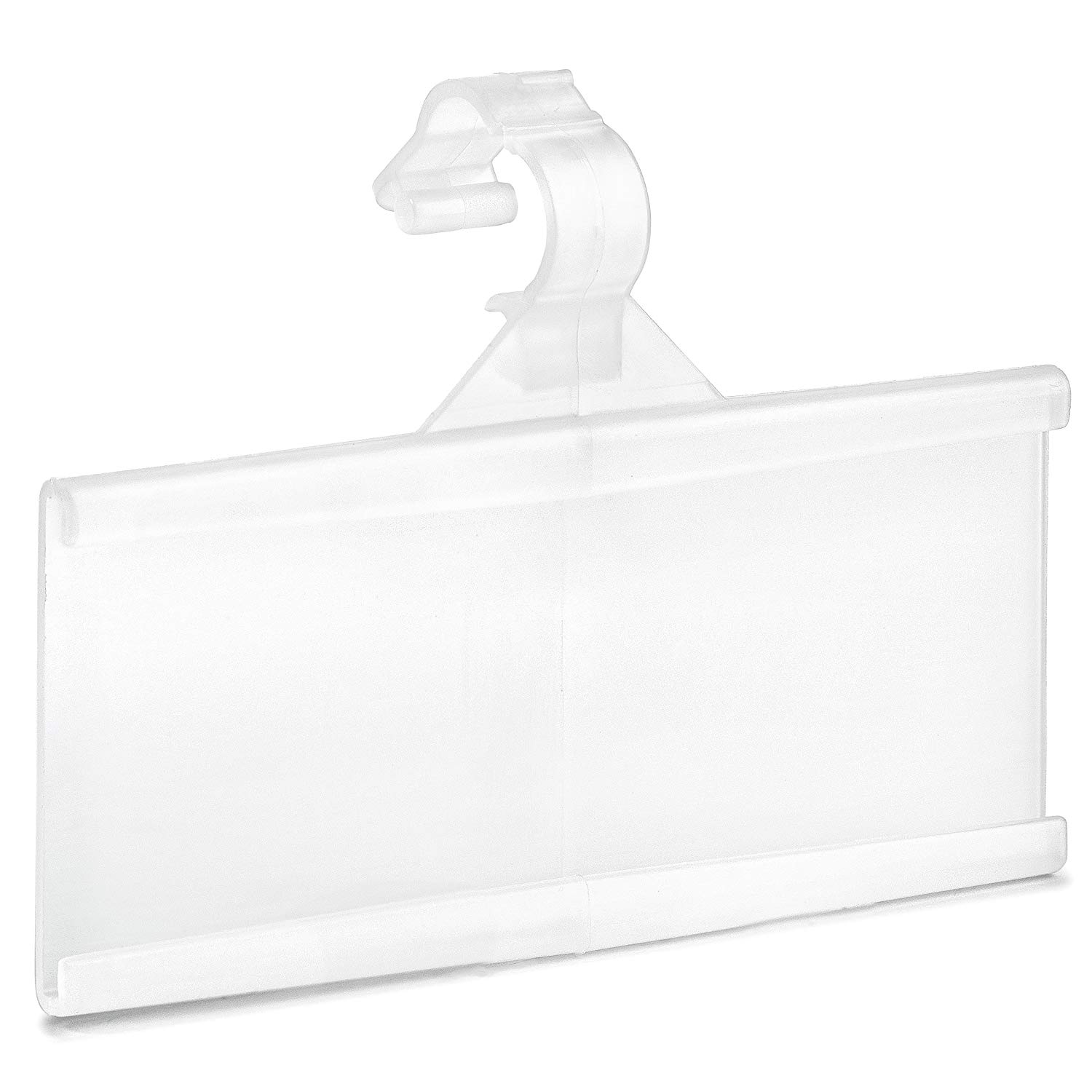 GlossyEnd GE46005 Plastic Wire Shelf Label Sign Holder Easy Clip Tight Snap for sale online 