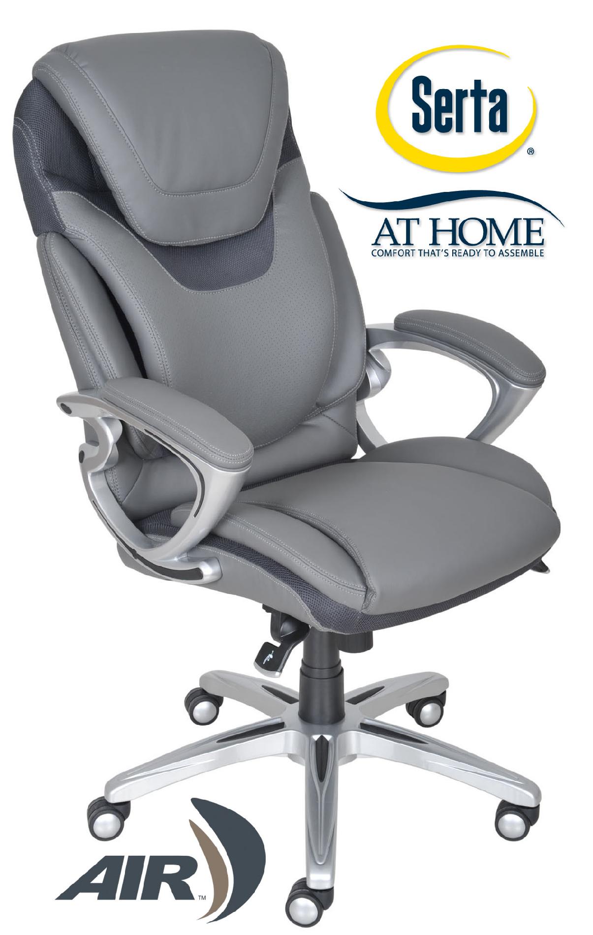 serta office chair grey