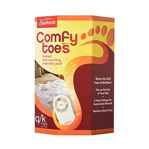 sunbeam comfy toes heated mattress pad