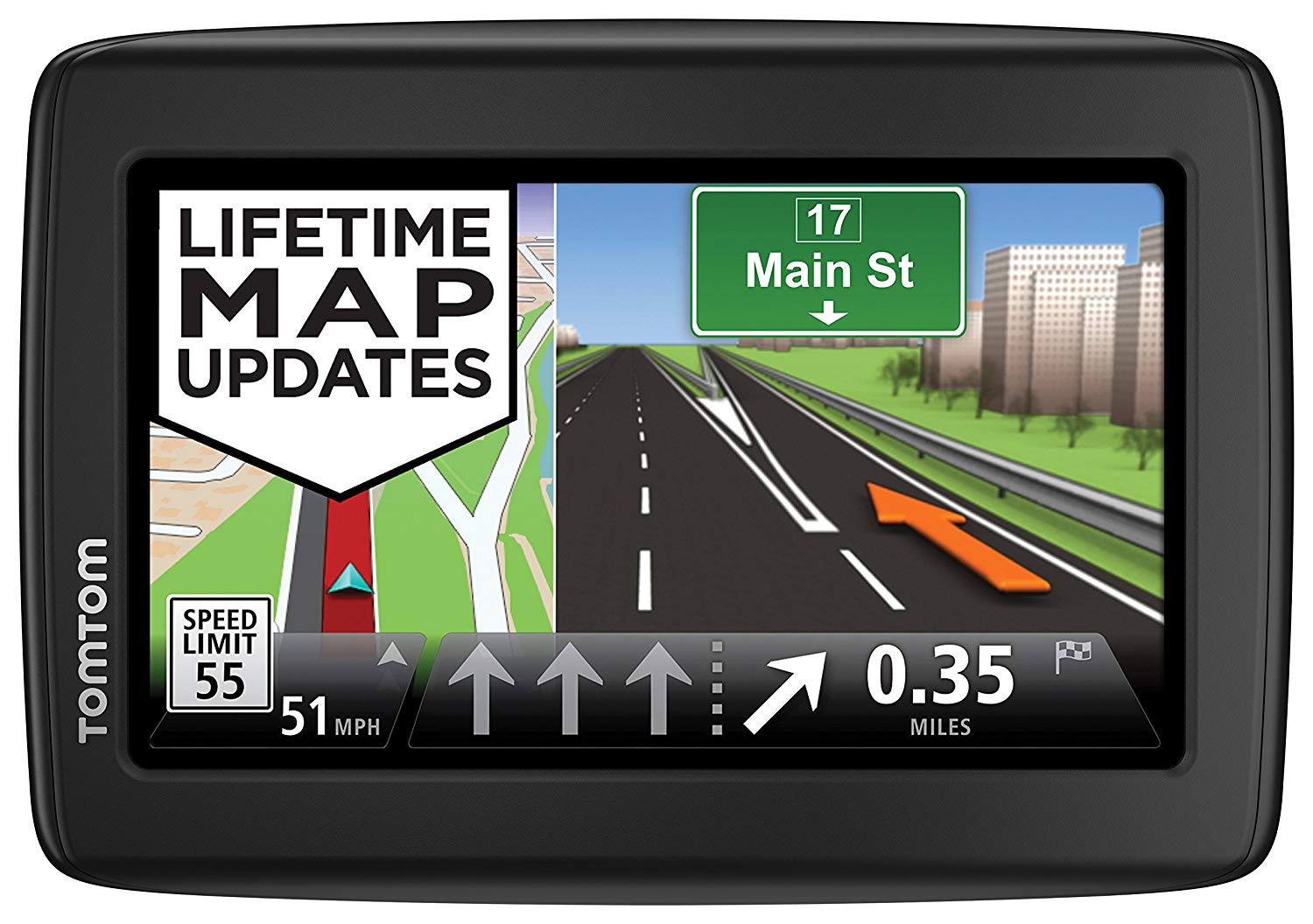 TomTom N14644 5 inch Navigation Device with Lifetime Maps - VIP Outlet