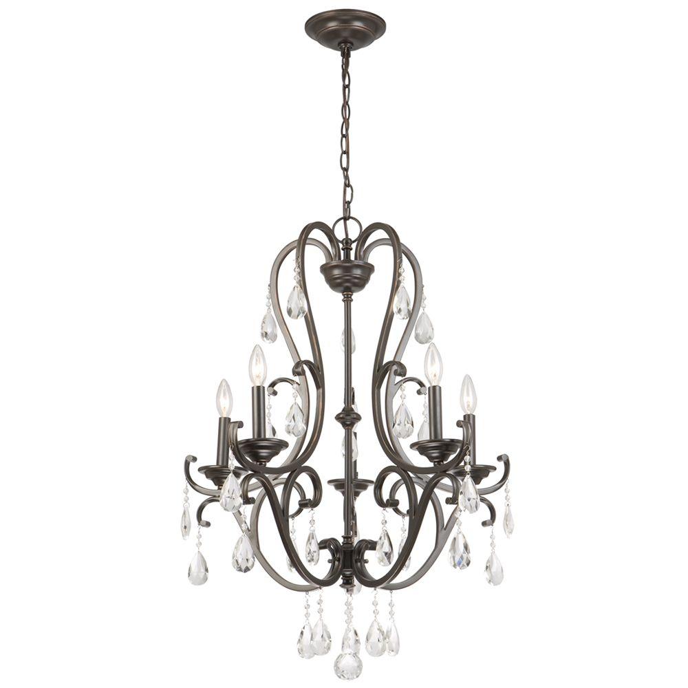 hampton bay crystal chandelier