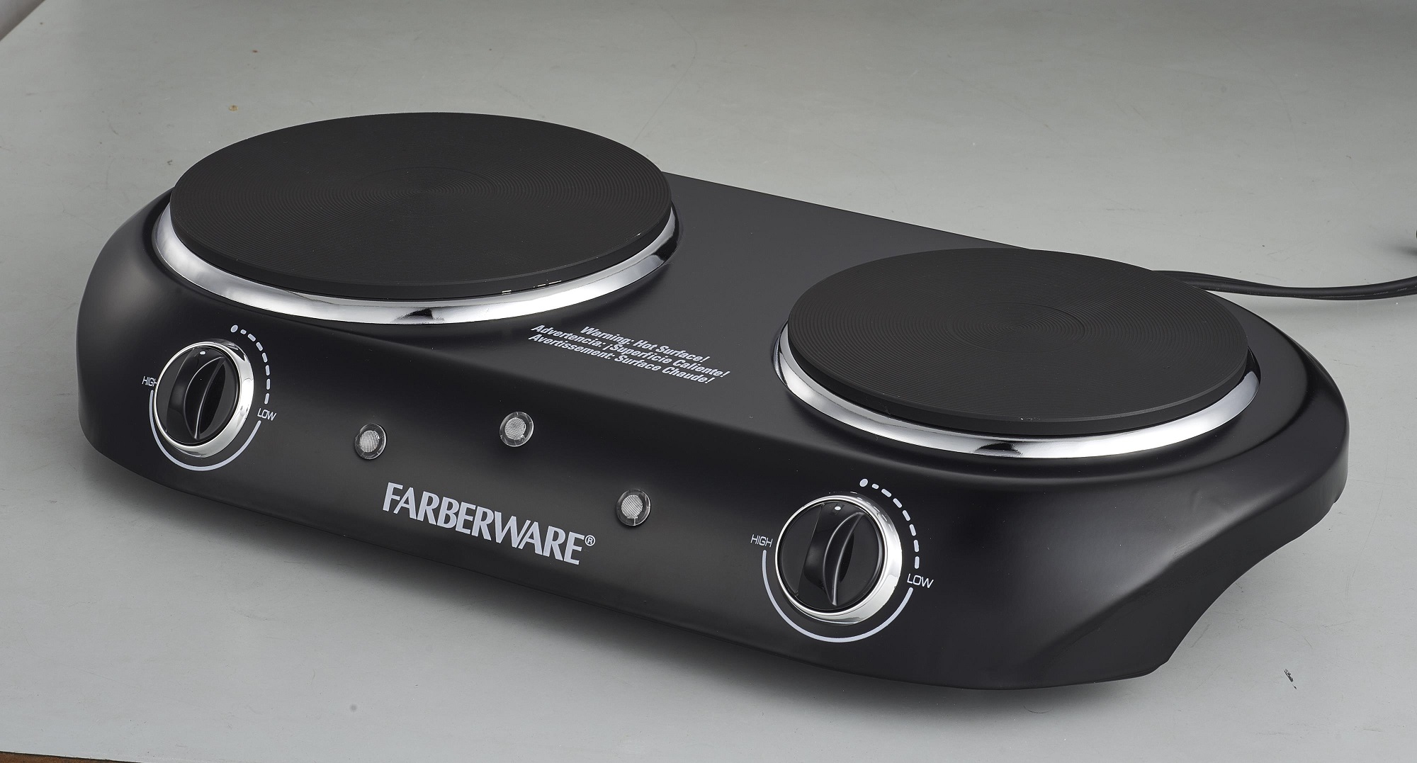 farberware double burner cooktop