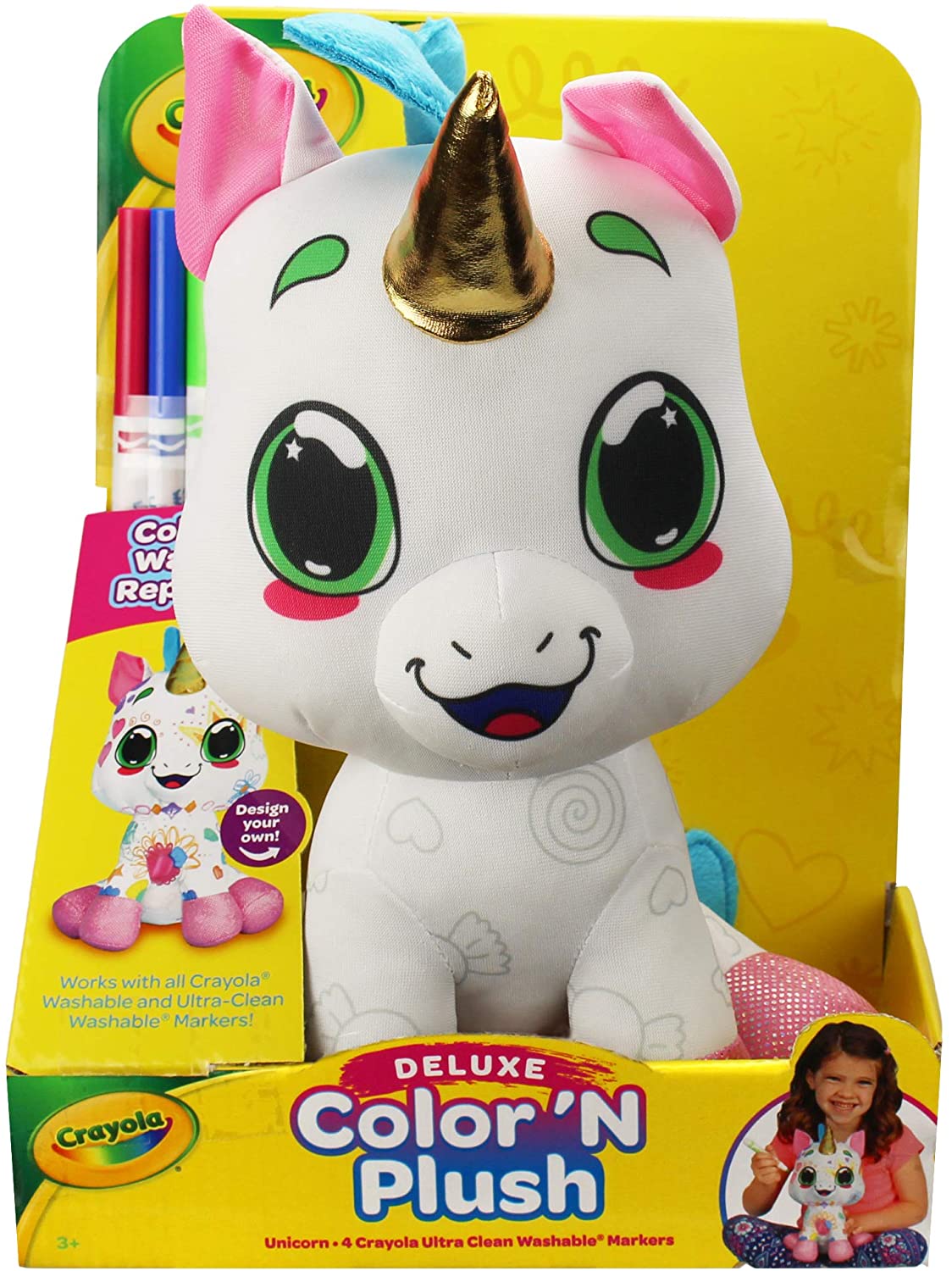 Crayola 17108 Deluxe Color 'N Plush - Unicorn Multi 12 inches - VIP Outlet