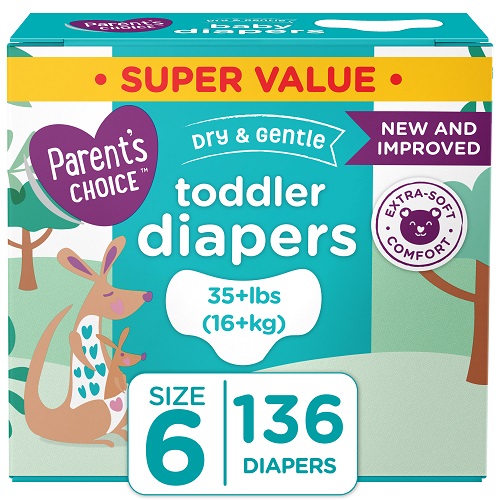 Parent's Choice Diapers, Size 7, 78 Diapers - VIP Outlet