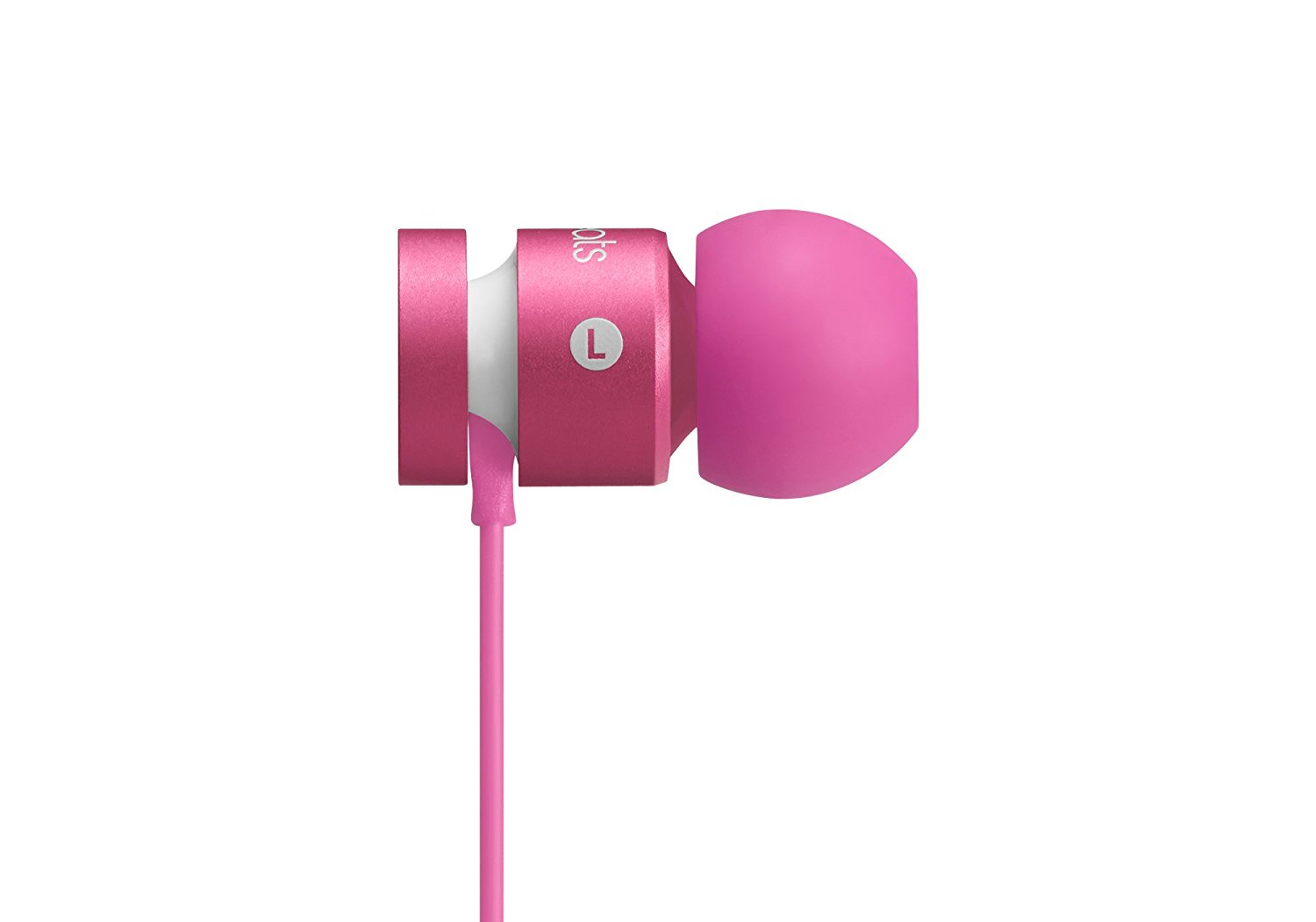 neon pink beats earbuds